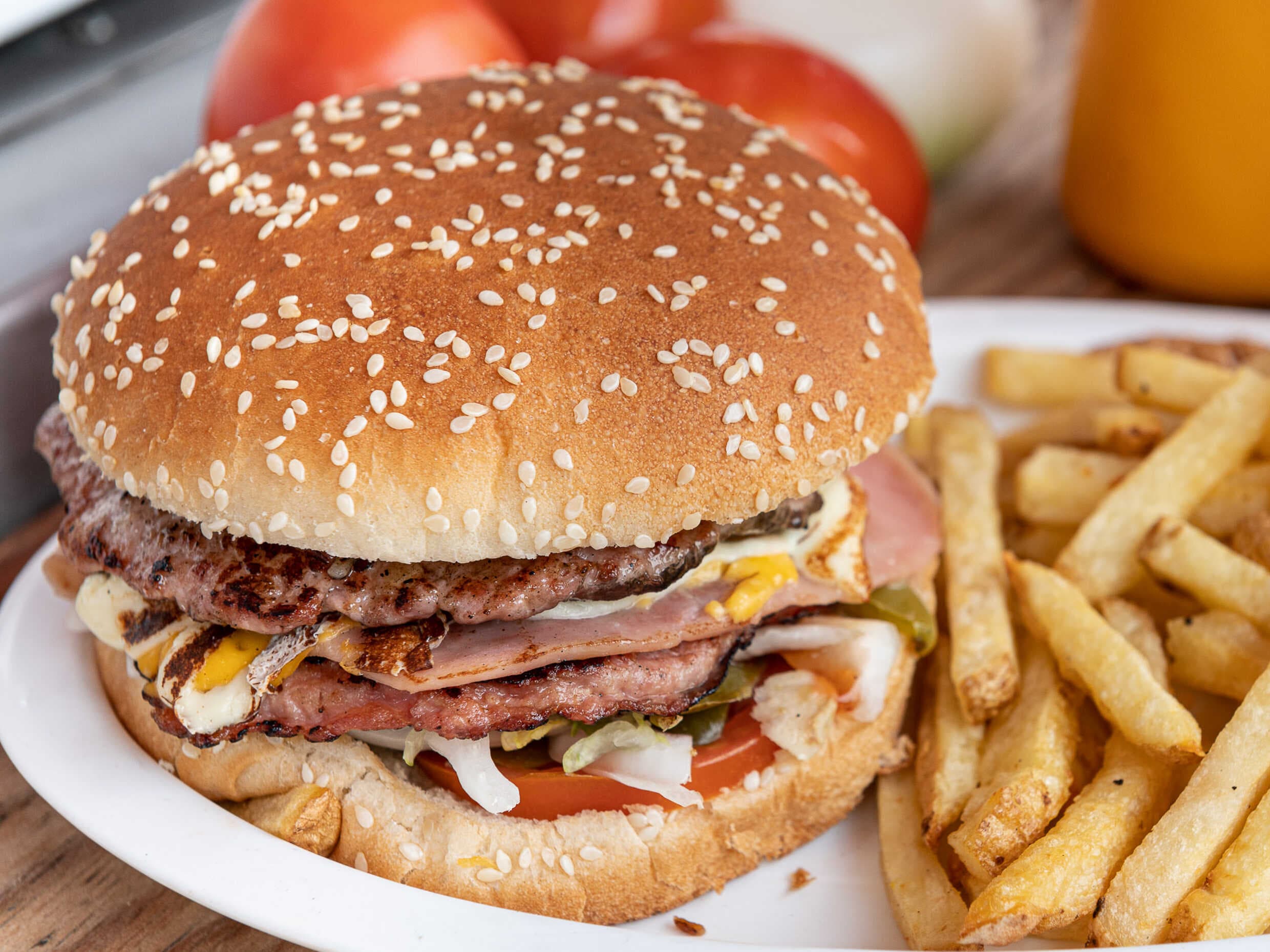 hamburguesa doble texana
