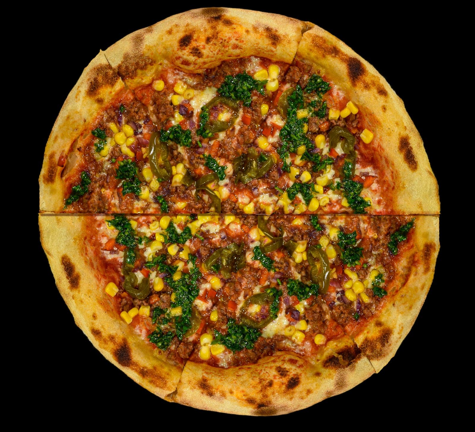 Pizza Especial Fuoco Latino 30 cm 6 Porciones
