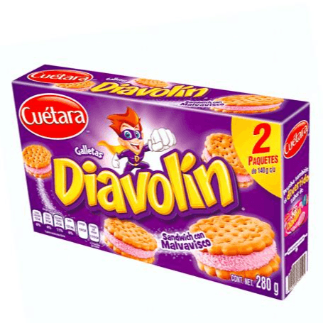 Diavolin Galleta Sándwich con Malvavisco