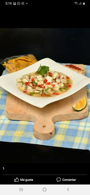 Ceviche tradicional mediano 12 onzas