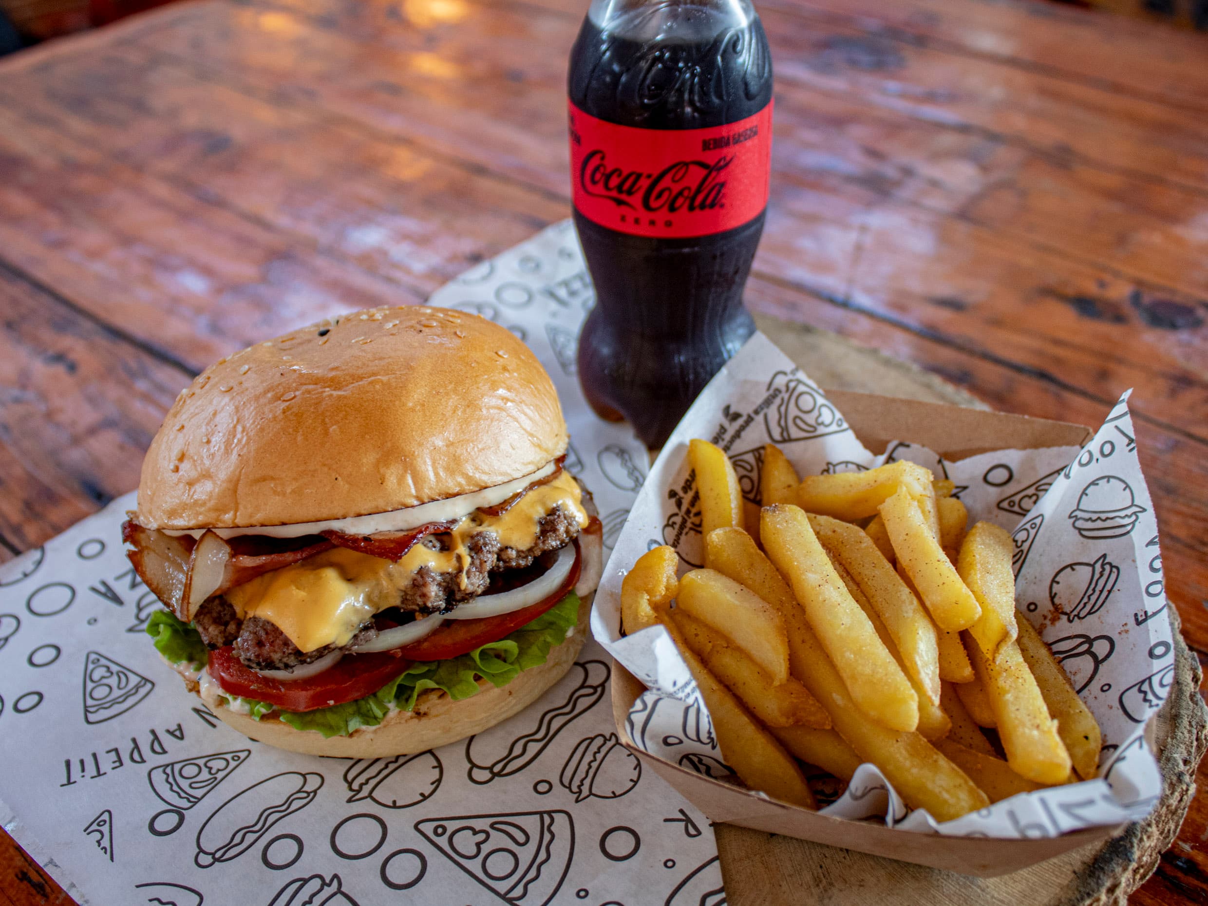 Combo-Single Bacon Cheeseburger