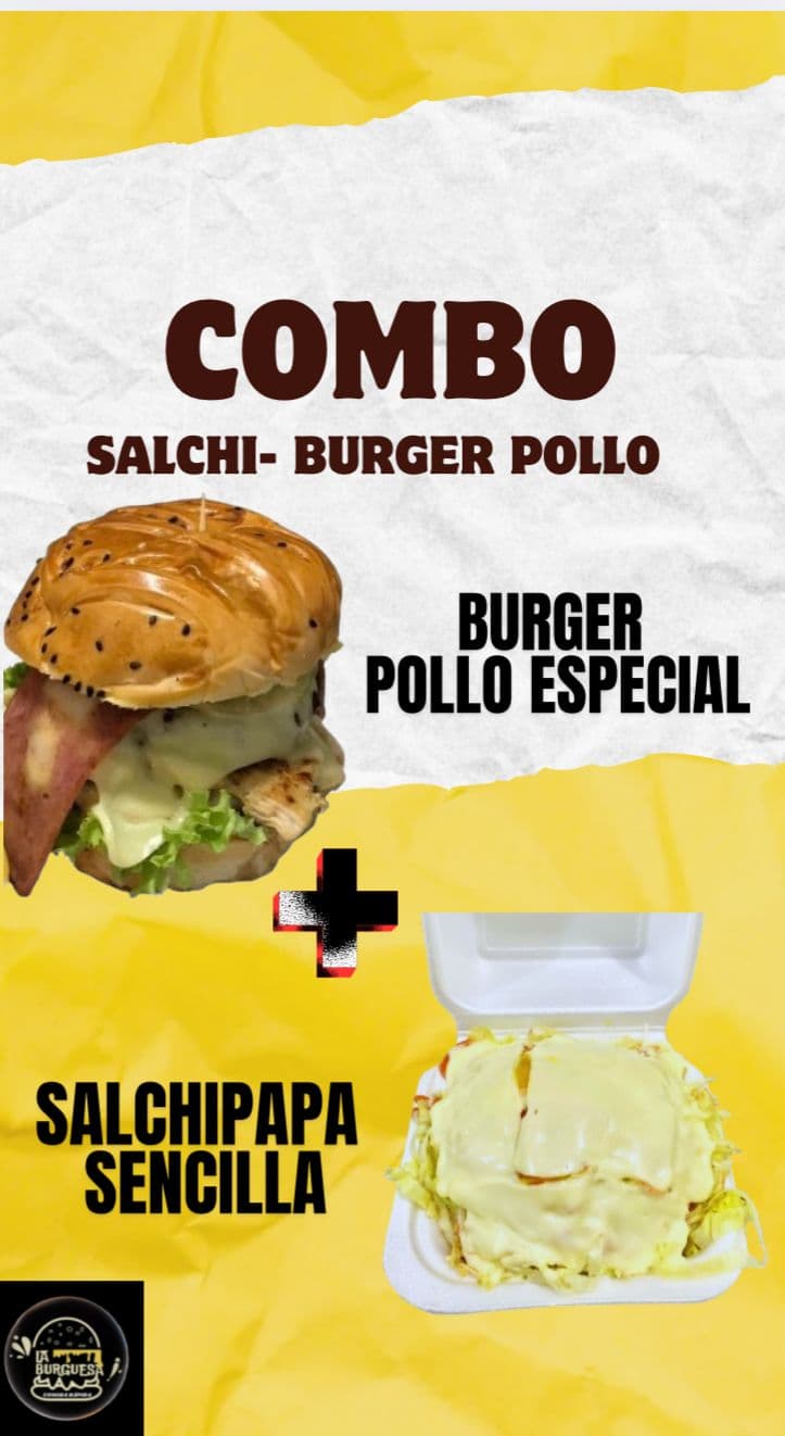 Combo SalchiBurger Pollo Para 2