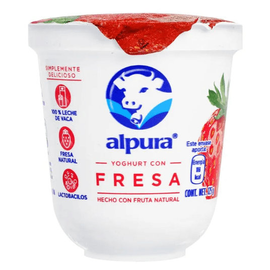 YOGHURT BATIDO CON FRUTAS FRESA 125 G