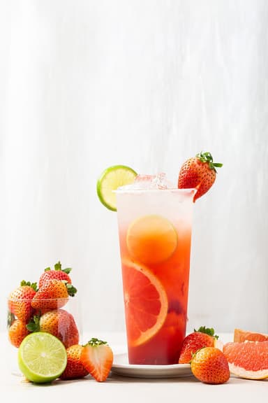 Milk Tea de Fresa