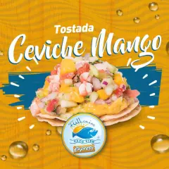 TOSTADA CEVICHEMANGO PESCADO