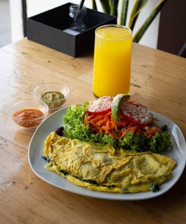 Omelette de espinaca