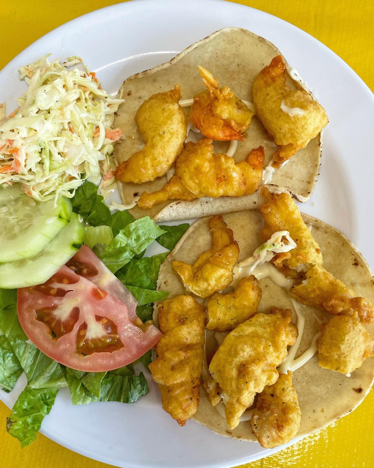 Paquete #5: (2) Tacos de Camarón + Bichi + Soda