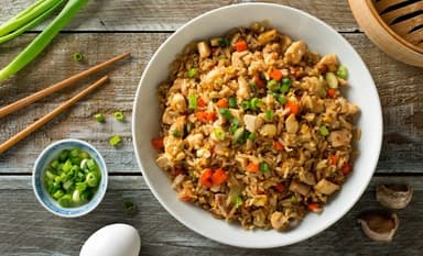 Arroz Frito con Pollo