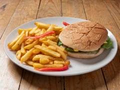 Combo Hamburguesa Con Papas Fritas