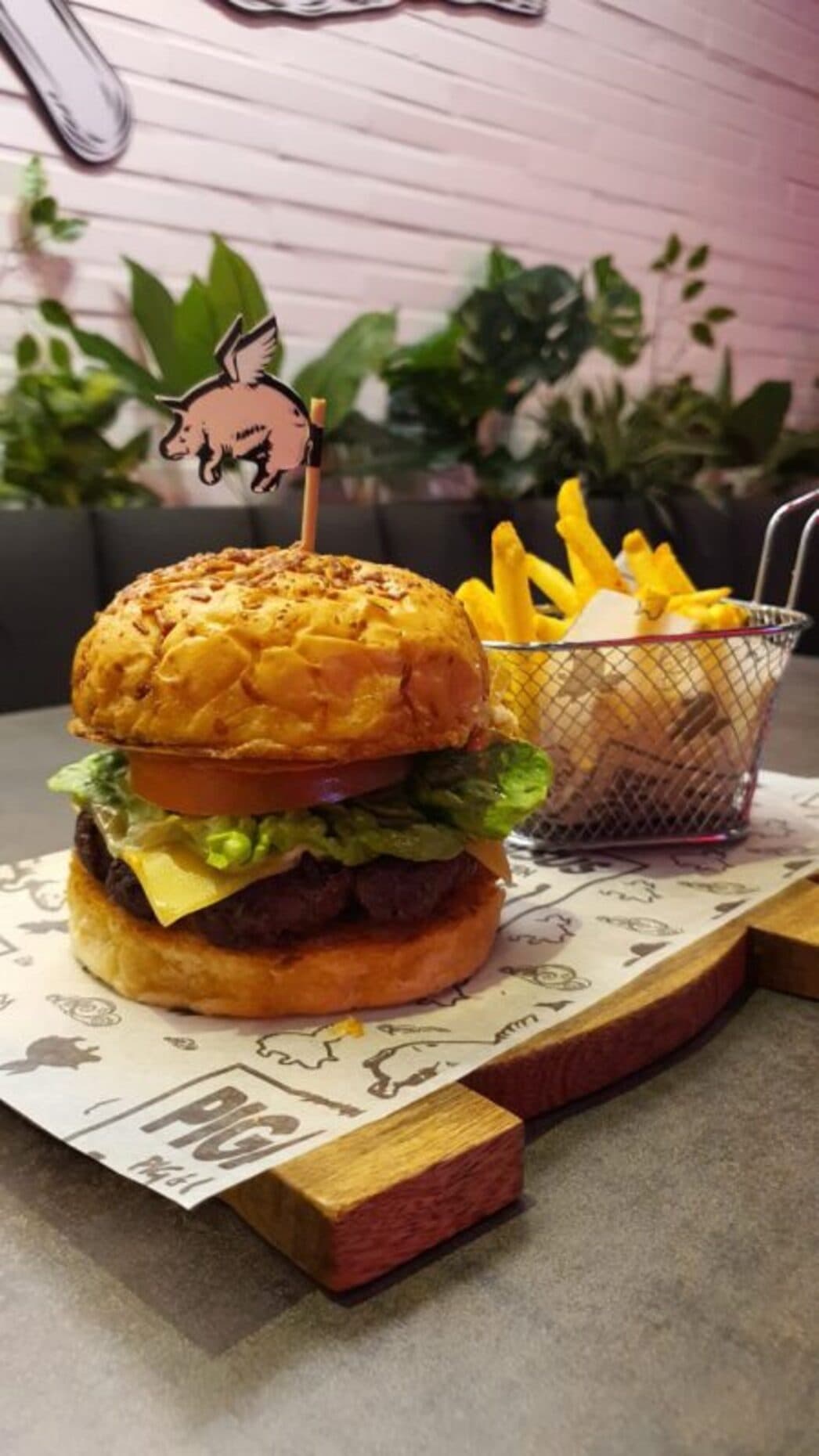 Combo Hamburguesa Piggy Cheese