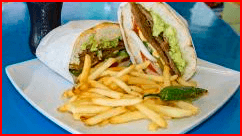 Torta Vallarta + Papas + Agua del día
