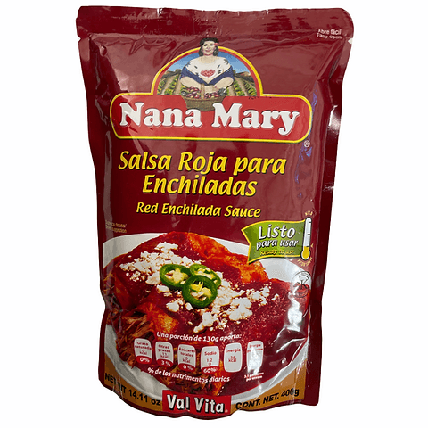 SALSA ROJA ENCHILADAS NANA MARY 250G