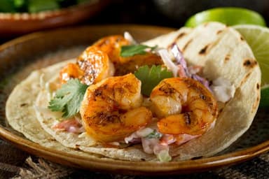 Taco camarón empanizado