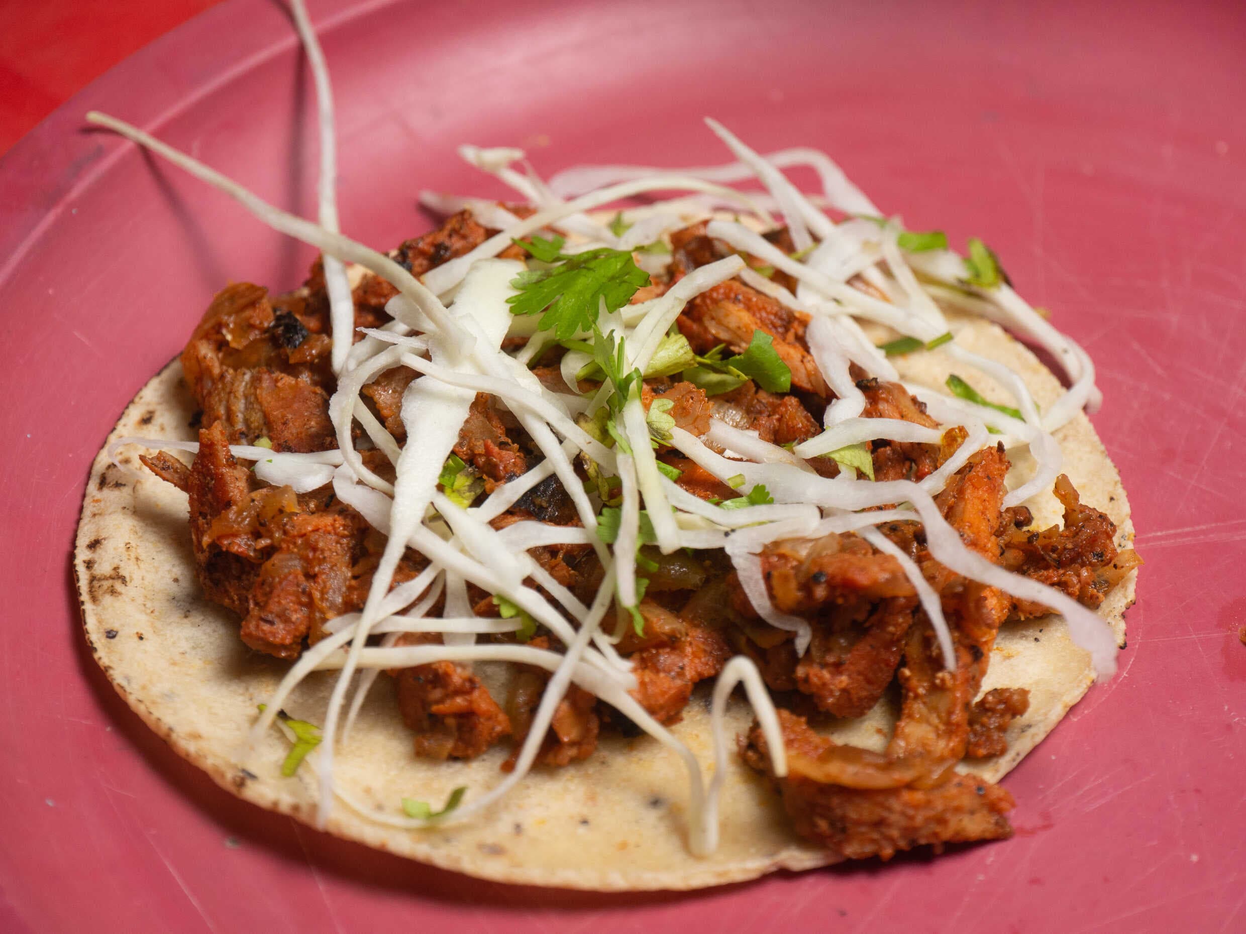 Tacos de Maíz (Pastor Frito)