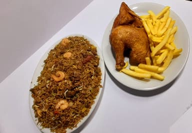 Chow fan Valenciano+ 1/2 pollo asado