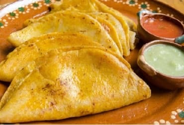 Taco Sencillo de Papa y Frijol