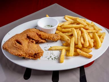 1/4 de4 pollo con papas