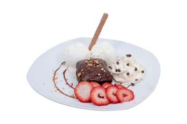 Brownie con Helado