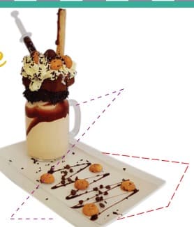 Malteada Brownie Topping