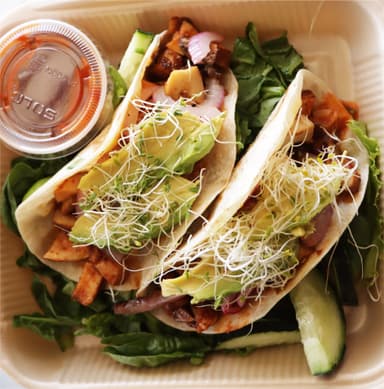 Tacos de Portobello al Ajillo (2 Pzas)