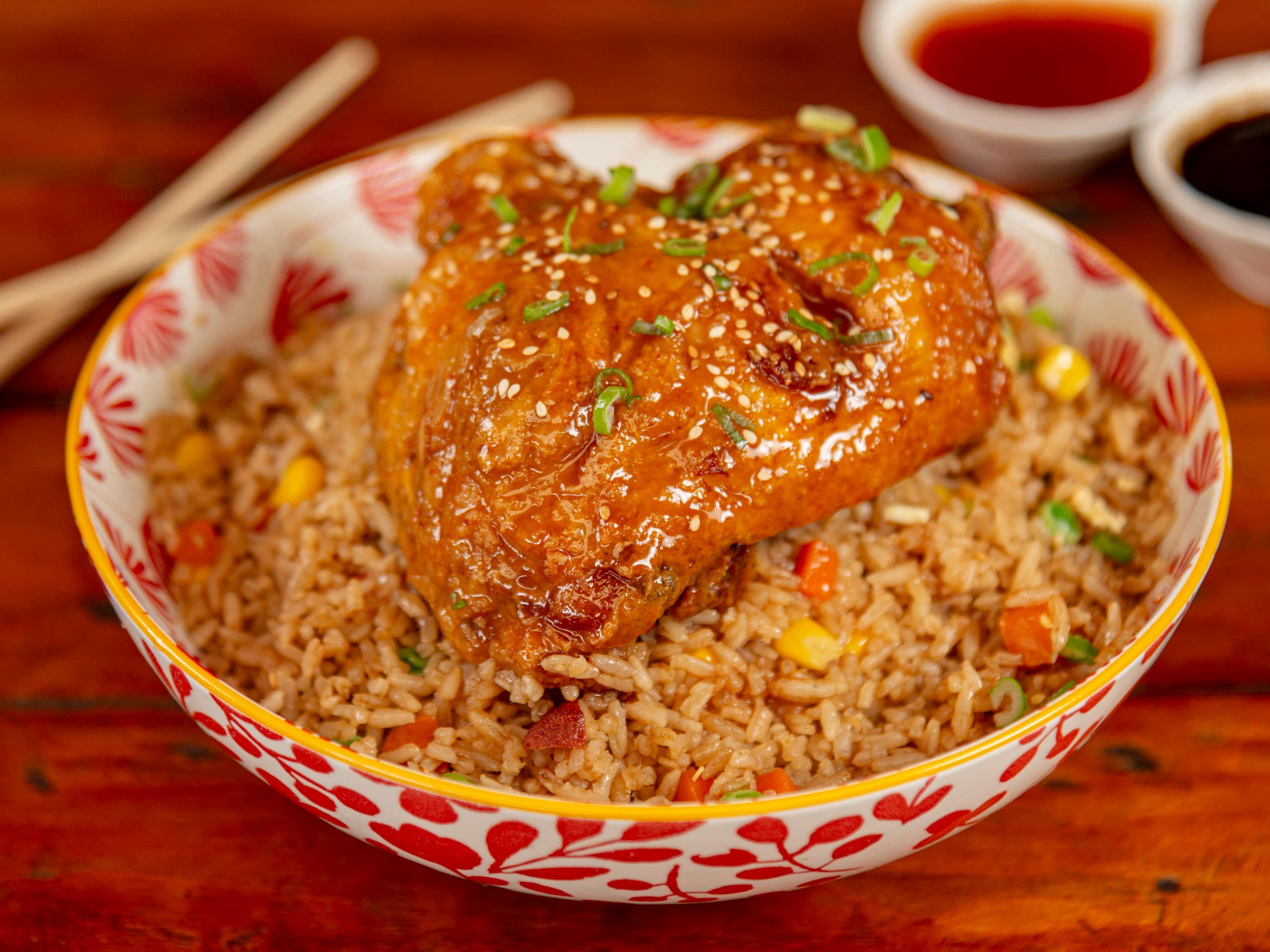 Combo Arroz al Wok + 1/4 de Pollo