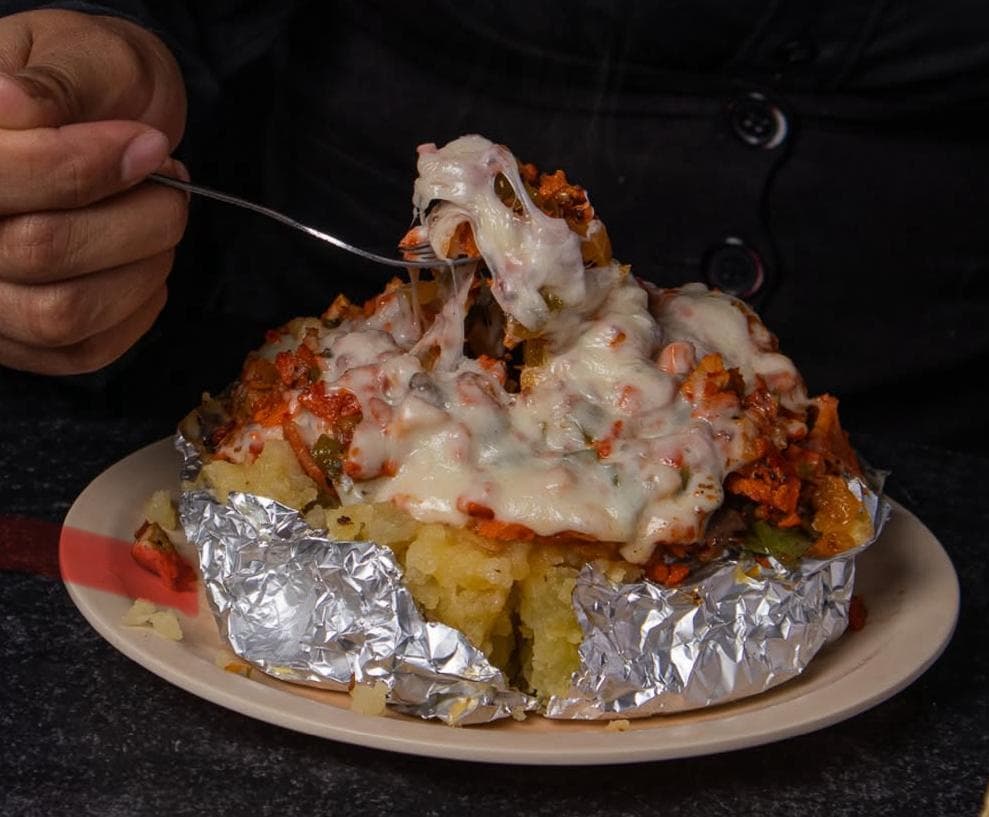 Papa Asada con Pastor