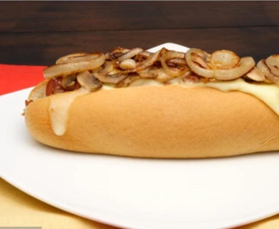Hot Dog Champiñon con Queso