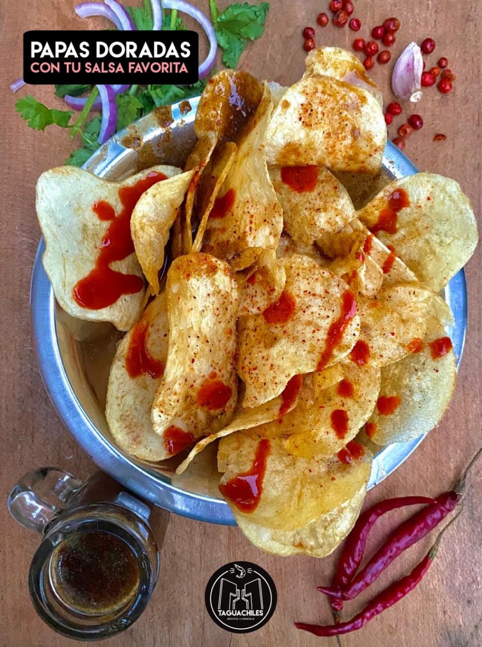 Bote de 1 Litro - Papas Doradas