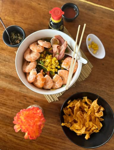 Sopa Ramen de Camarón