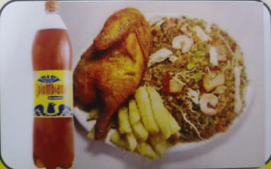 Familiar Arroz+ 1/2 pollo asado