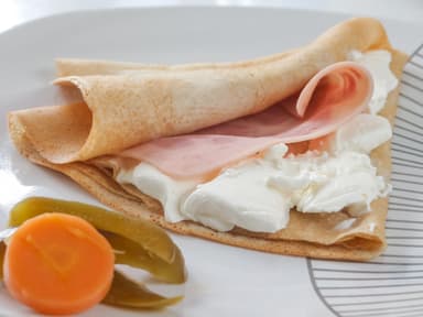 Crepas Saladas - 2 Ingredientes