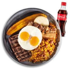Calentado Paisa + Coca Cola 400ml