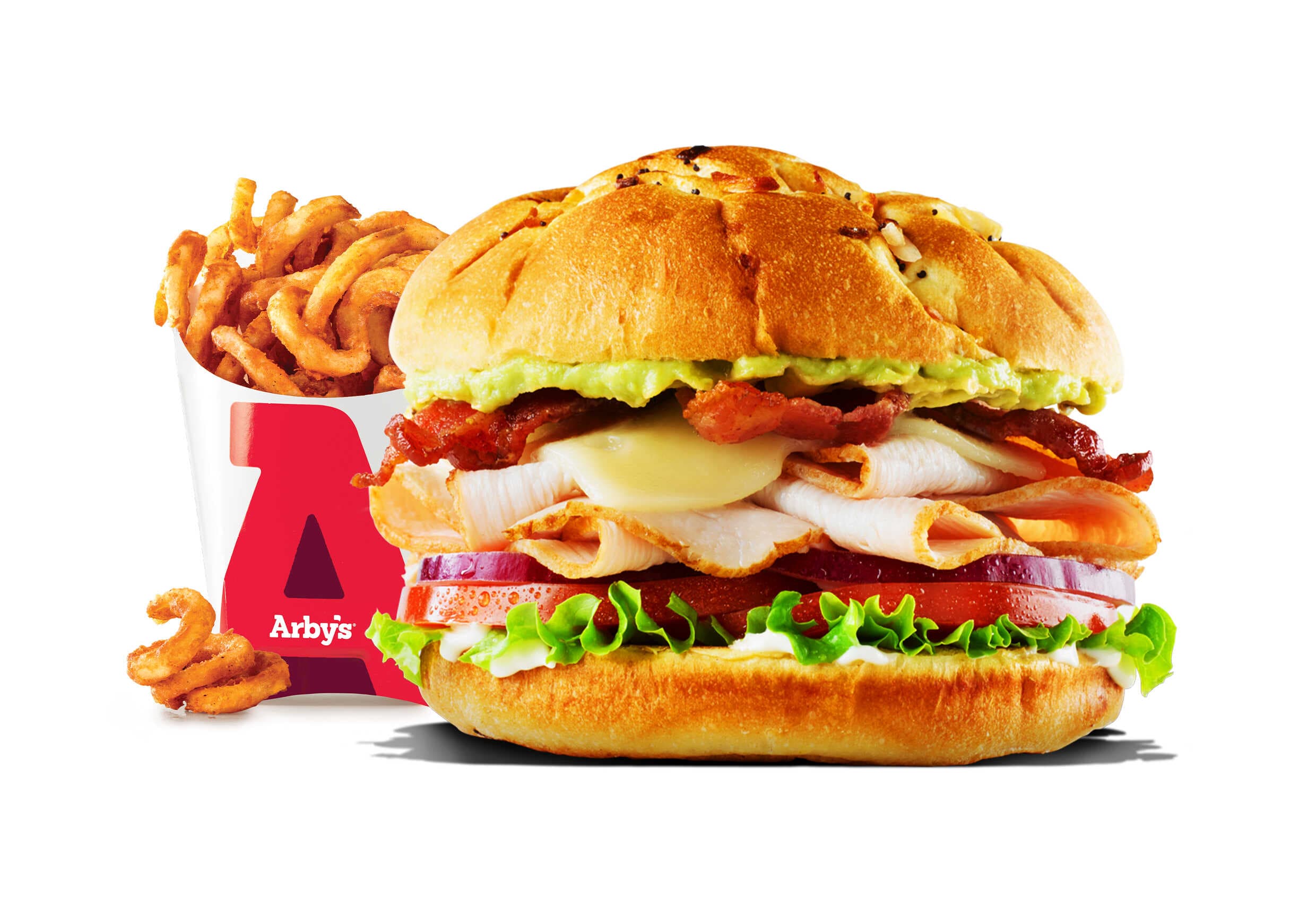 1 Turkey Avocado + 1 Curly Fries Medianas