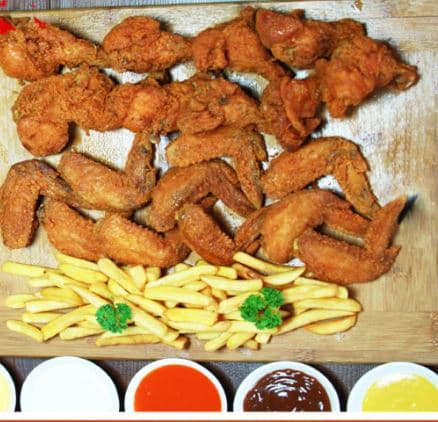Combo #6 20 Alitas + Papas Grandes + Bebida 2L