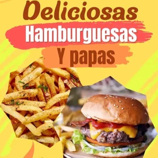 Hamburguesa Arrachera y papas a la francesa