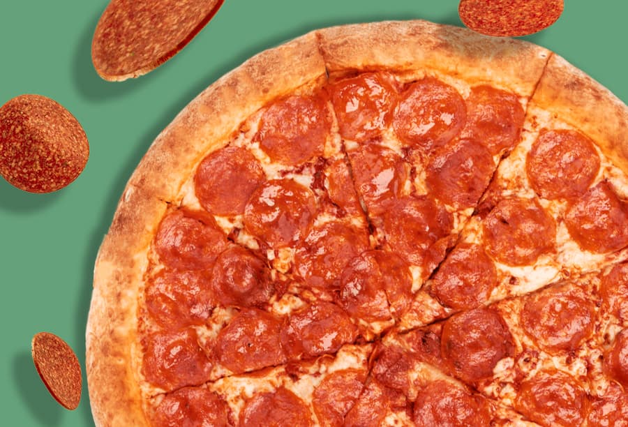 Pizza Grande de Pepperoni o Queso Masa New York
