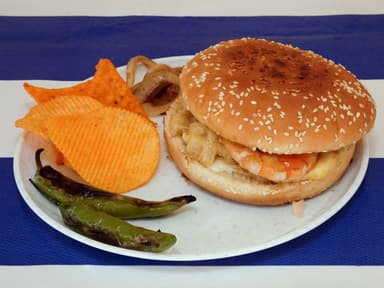 Hamburguesa Camarón con Piña