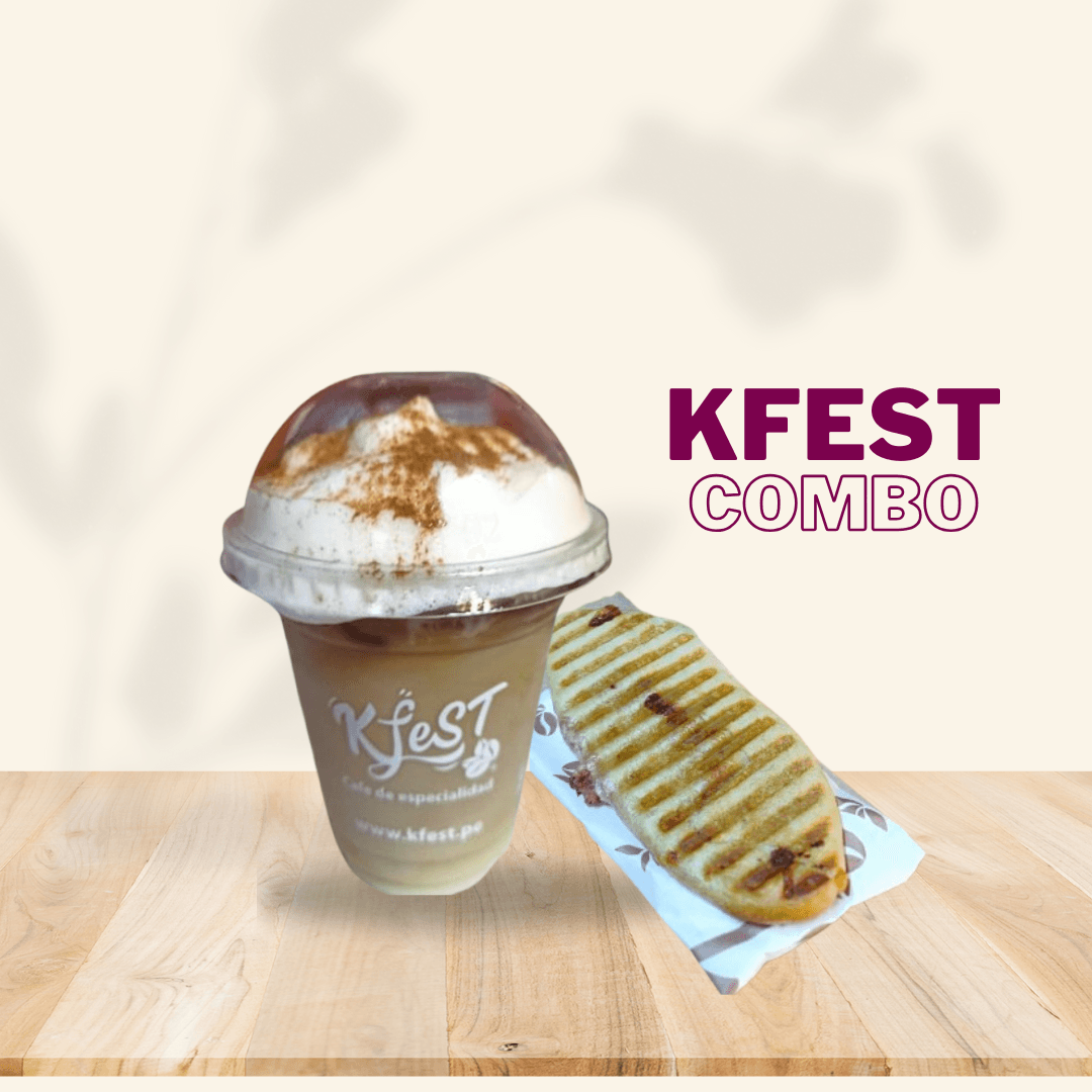 Iced Cappuccino y Pancito del Sur Aceituna