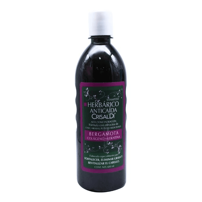 SHAMPOO ANTICAIDA CON BERGAMOTA COLAGENO Y QUERATINA 600 ML