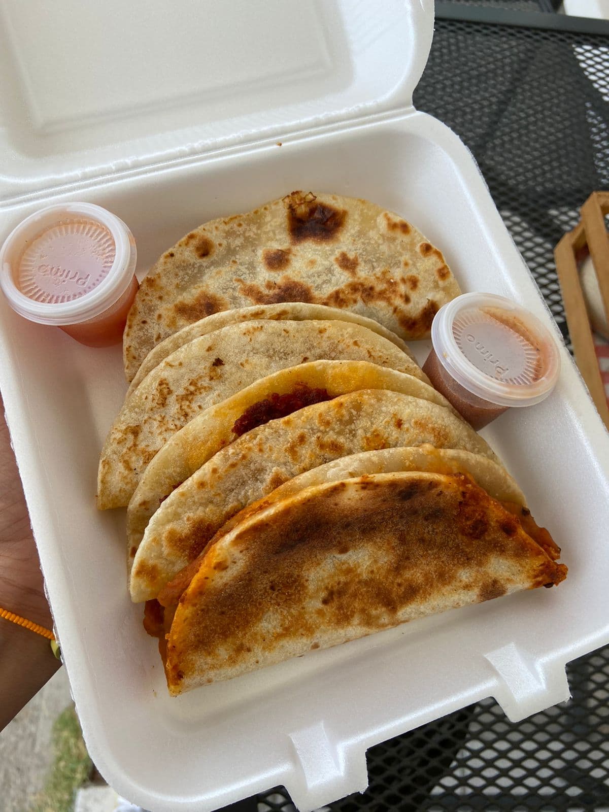 Taco de Chilorio con Papas