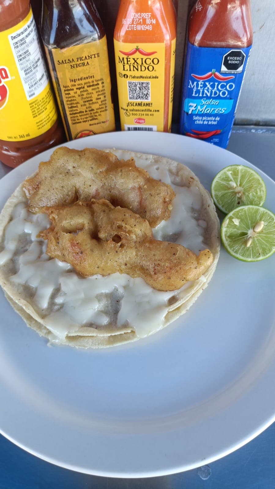 Quesadilla de Maíz con Camarón
