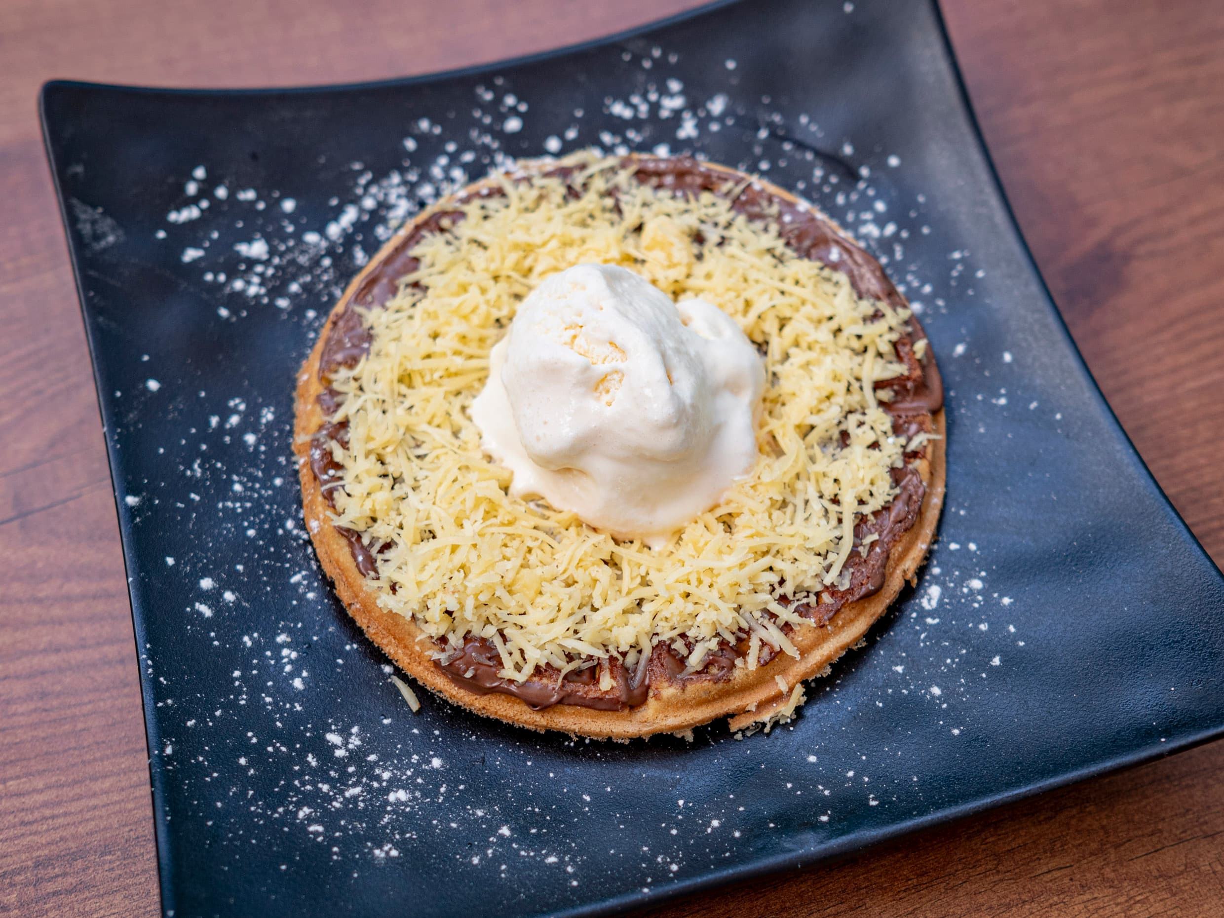 Waffle Queso de bola