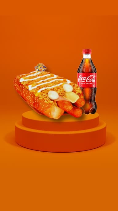 Super Mega Perrote con Bebida