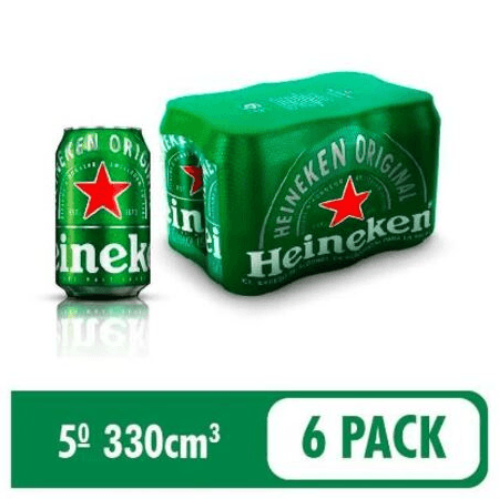 Six Pack Heineken 250 ml Lata