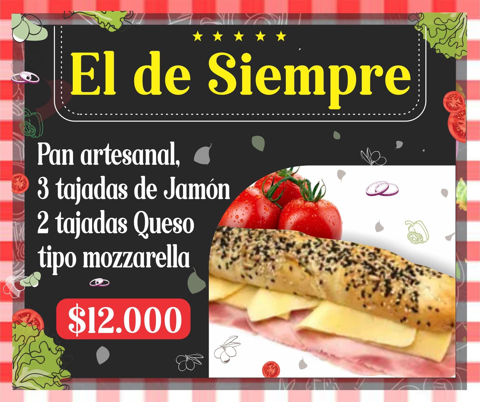 Sándwich de Siempre 22 cm