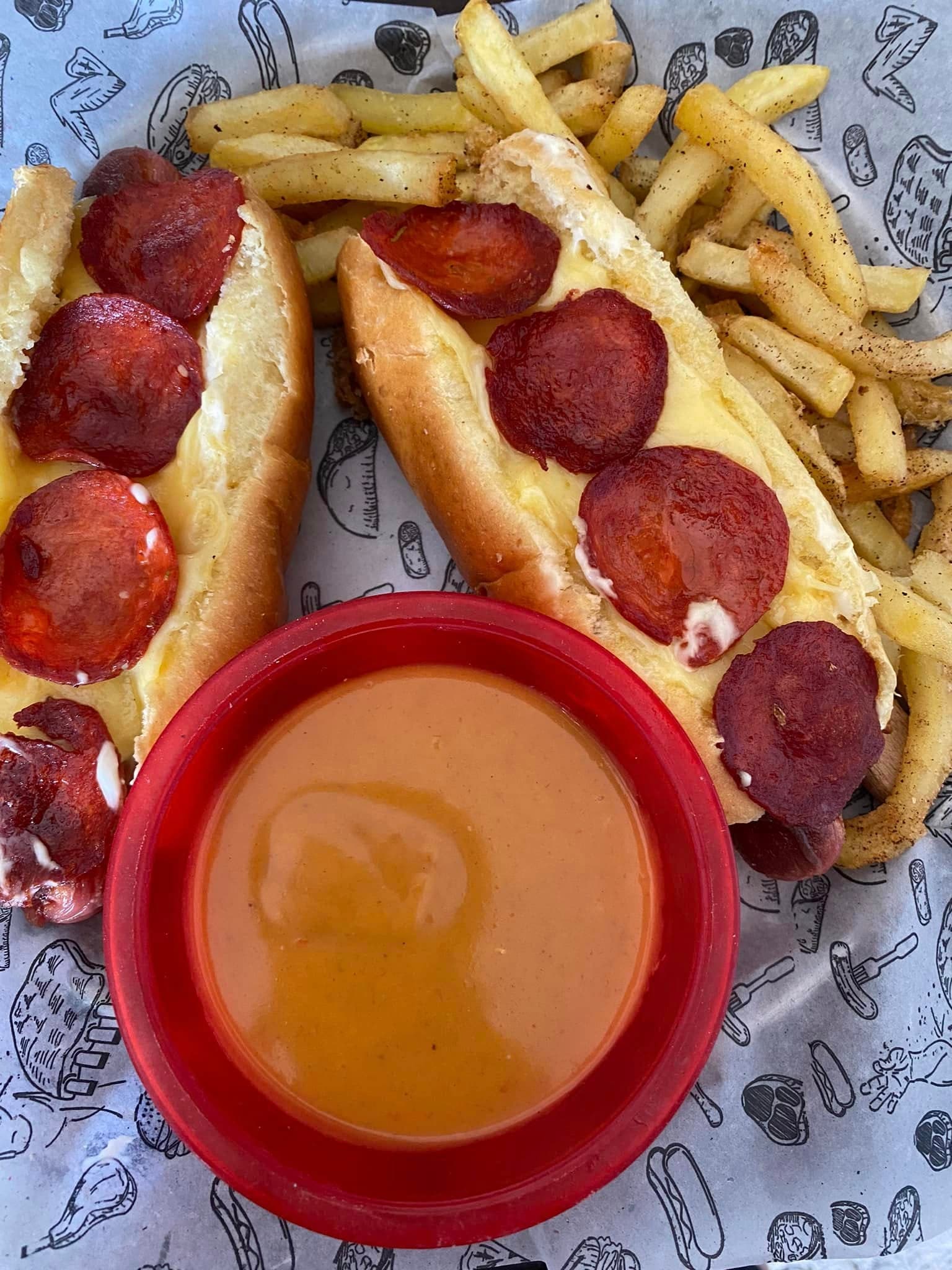 Hotdog + 1 Ingrediente con Papas