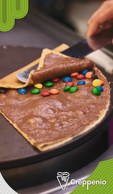 Crepa de Nutella y M&M