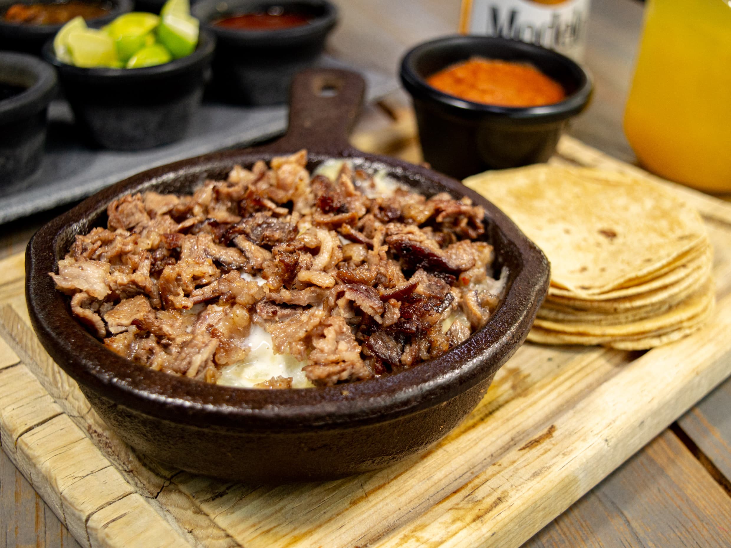Papa Chilanga con Bistec