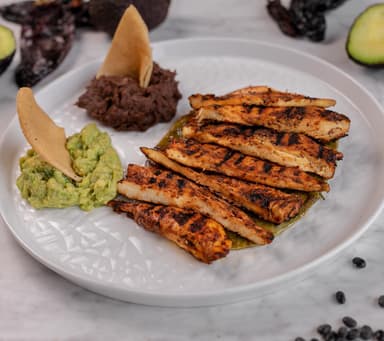 Fajjitas de pollo a la parrilla