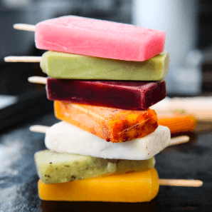 Paleta con Fruta